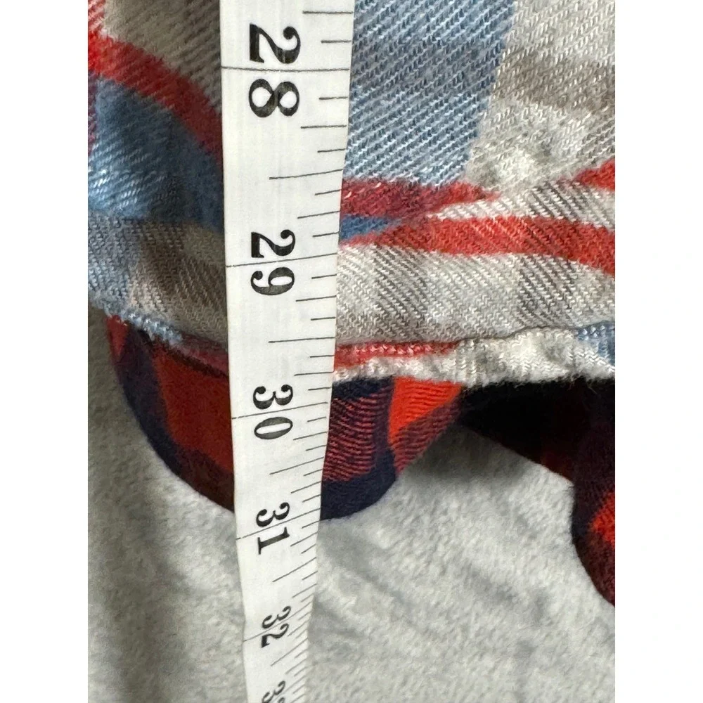 J Crew Flannel Shirts 2 shirt bundle men's size medium Red Plaid‎ is Slim Fit